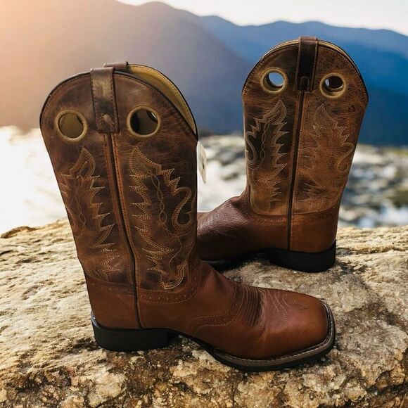 Smoky Mountain Men's Western Boots - Square Toe Size 8 EE NWT - Picture 4 of 6